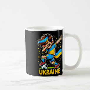 Dabbing Ukraina Kinder-Fußballtrikot mit Uk Kaffeetasse