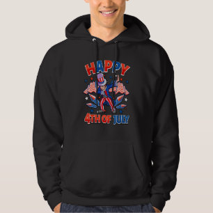 Dabbing Uncle Sam 4. Juli Jungs Männer Amerikaner Hoodie