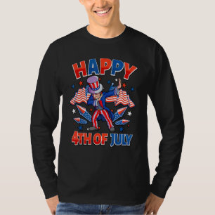 Dabbing Uncle Sam 4. Juli Jungs Männer Amerikaner T-Shirt