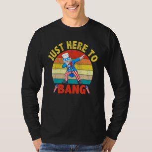 Dabbing Uncle Sam Ich bin gerade hier, um 4. Juli T-Shirt