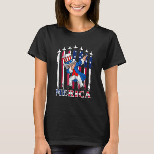 Dabbing Uncle Sam Merica 4. Juli USA T-Shirt