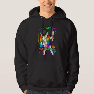 Dabbing Unicorn 2nd Grade Nails It Abschluss Hoodie