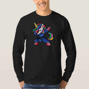 Dabbing Unicorn Brazilian Jiu Jitsu Mama T-Shirt B