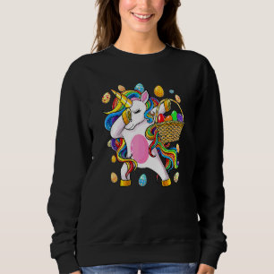 Dabbing Unicorn Dab Egg Hunt Unicorn Ostertag Gi Sweatshirt