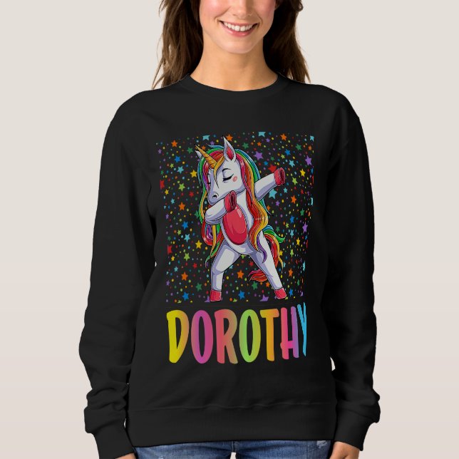 Dabbing Unicorn Dorothy Sweatshirt (Vorderseite)