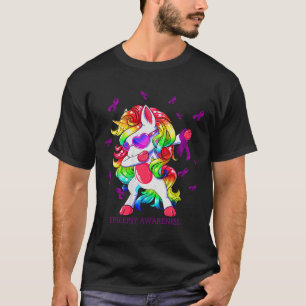 Dabbing Unicorn Epilepsy Sensibilisierungskampagne T-Shirt