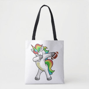 Dabbing Unicorn Football Funny Dance Dab Geschenk Tasche
