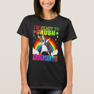 Dabbing Unicorn Ich bin bereit, den Kindergarten S T-Shirt