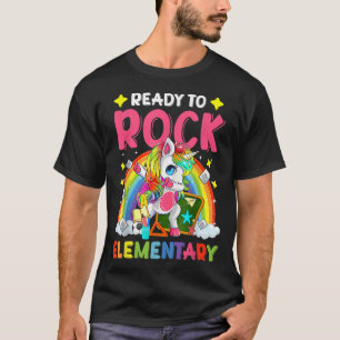 Dabbing Unicorn ist bereit für Rock-Elementarteilc T-Shirt