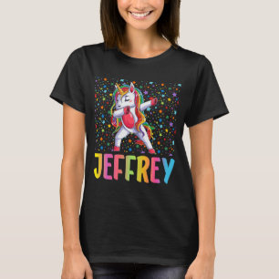 Dabbing Unicorn Jeffrey T-Shirt