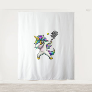 Dabbing Unicorn Lacrosse Shirt Kinder Einhorngesch Wandteppich