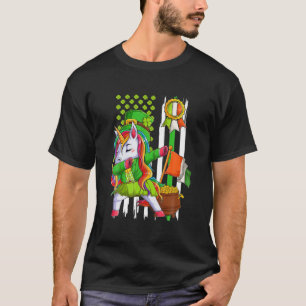 Dabbing Unicorn Leprechaun St Patrick's Day Irish T-Shirt