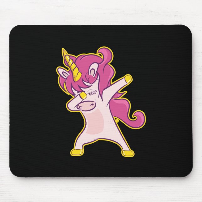 Dabbing Unicorn Mousepad (Vorne)