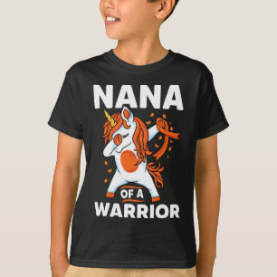 Dabbing Unicorn Orangenband zur Unterstützung Leuk T-Shirt