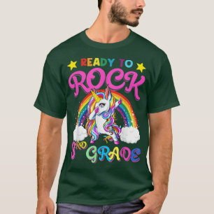 Dabbing Unicorn Rock 3. Klasse Zurück zur Schule M T-Shirt