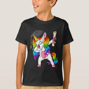 Dabbing Unicorn School Abschluss Dab Girls Kinder  T-Shirt