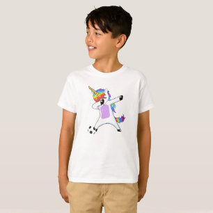 Dabbing Unicorn Soccer Shirt für Jungen und Mädche