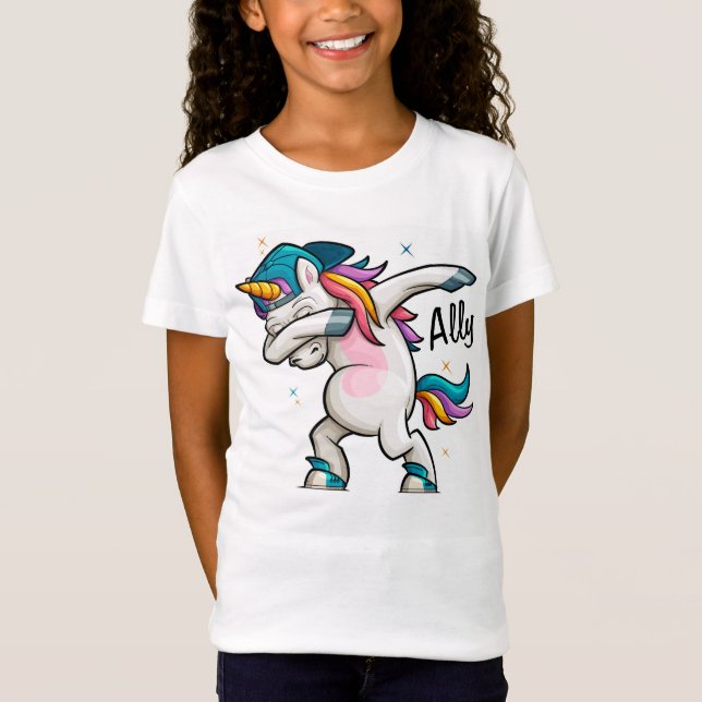 Dabbing Unicorn T-Shirt (Vorderseite)