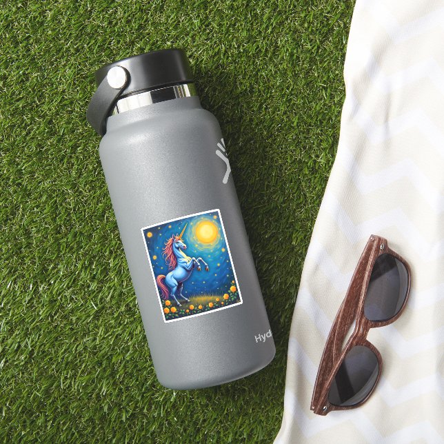 Dabbing Unicorn T Shirt - Funny Dab Dance Rainbow  Aufkleber (HydroFlask Insitu)