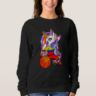 Dabbing Unicorn Venezuela Basketball Fans Jersey B Sweatshirt