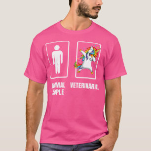 Dabbing Unicorn Veterinary Veterinary Doctor Ani T-Shirt