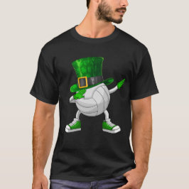 Dabbing Volleyball St Patrick's Day T-Shirt