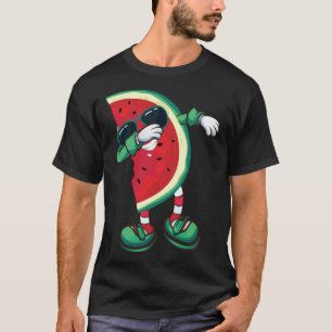 Dabbing Wassermelone Kawaii Melone Sommer Frucht L T-Shirt