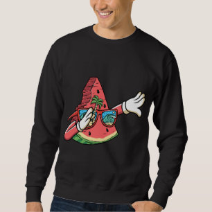 Dabbing Watermelon Kawaii Dab Summer Fruchtmelon L Sweatshirt