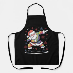Dabbing Weihnachten Santa hässlicher Weihnachts Xm Schürze