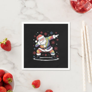 Dabbing Weihnachten Santa hässlicher Weihnachts-Xm Serviette