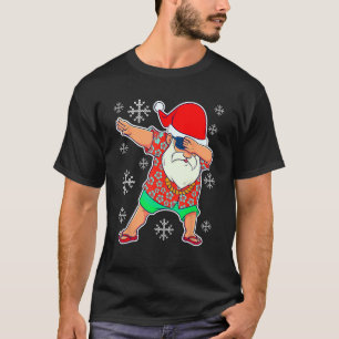 Dabbing Weihnachts Sommer tropisch Hawaiisch X T-Shirt