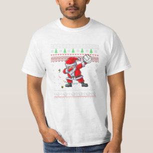 Dabbing Weihnachts-Volleyball T-Shirt