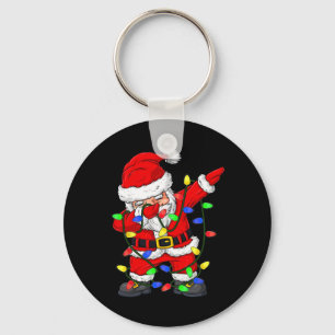 Dabbing Weihnachtsbaumleuchten Weihnachtsmänner Ki Schlüsselanhänger