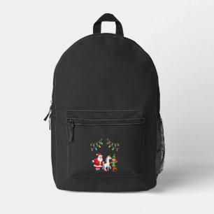 Dabbing Weihnachtsmann Elf Einhorn Weihnachten Kin Bedruckter Rucksack