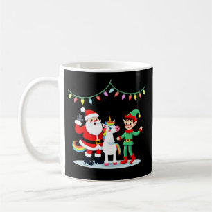 Dabbing Weihnachtsmann Elf Einhorn Weihnachten Kin Kaffeetasse