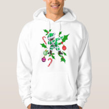 Dabbing Weihnachtsmann - Grünes und weißes Weihnac