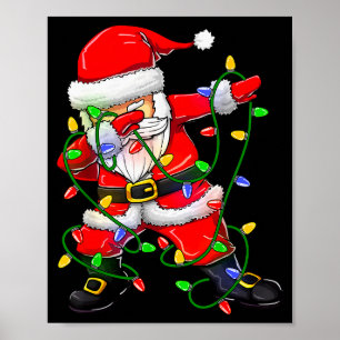 Dabbing Weihnachtsmann Lustige Weihnachts-Shirts D Poster