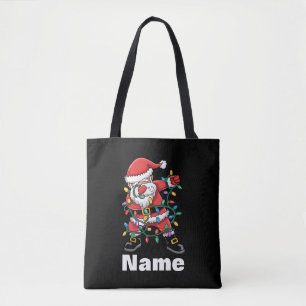 Dabbing Weihnachtsmann Lustiges Personalisiertes W Tasche