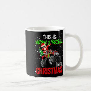 Dabbing Weihnachtsmann Monstertruck Weihnachten Kaffeetasse