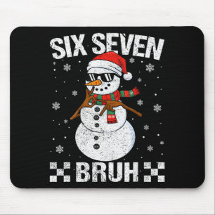 Dabbing Weihnachtsmann Schneemann 6 7 Meme Weihnac Mousepad