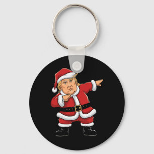 Dabbing Weihnachtsmann Trump Weihnachtslichter Mäd Schlüsselanhänger