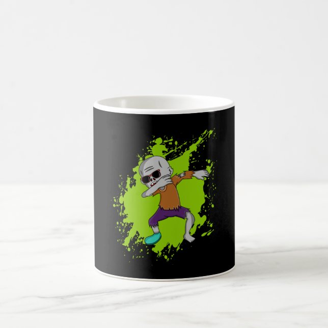 Dabbing Zombie Dab Halloween Cooles Funny Gift Ide Kaffeetasse (Mittel)