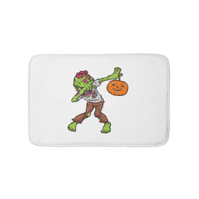 Dabbing Zombie Halloween Dab Funny Gift Design Badematte (Vorderseite)