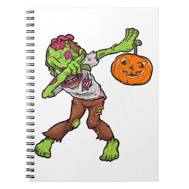 Dabbing Zombie Halloween Dab Funny Gift Design Notizblock (Vorderseite)