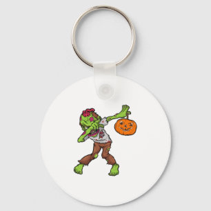 Dabbing Zombie Halloween Dab Funny Gift Design Schlüsselanhänger