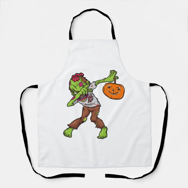 Dabbing Zombie Halloween Dab Funny Gift Design Schürze (Vorderseite)