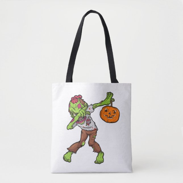 Dabbing Zombie Halloween Dab Funny Gift Design Tasche (Vorderseite)