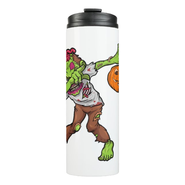 Dabbing Zombie Halloween Dab Funny Gift Design Thermosbecher (Vorderseite)
