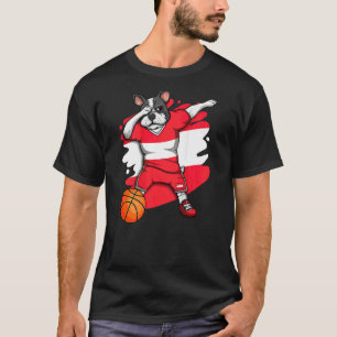 Dabing French Bulldog Austria Basketball Fan Jers T-Shirt