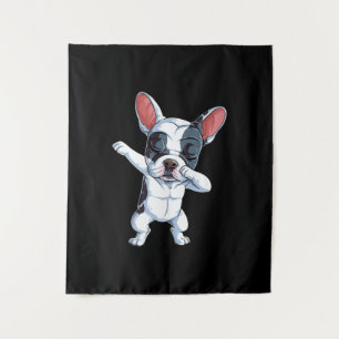 Dabing French Bulldog Kids Boys Dog Lover Wandteppich